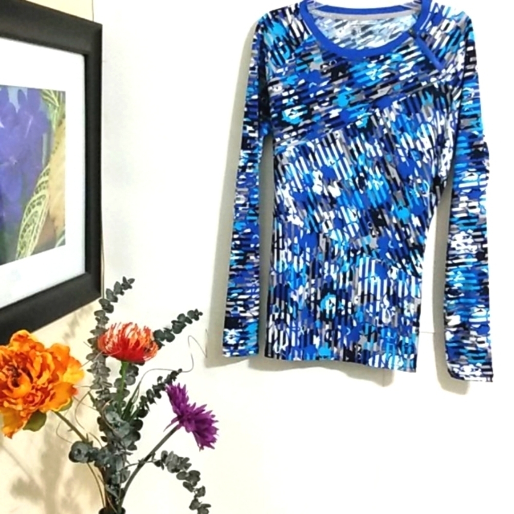 COOLIBAR UPF50+ SUN PROTECTIVE RASH GUARD LONG SLEEVE PERFORMANCE TEE SIZE SMALL